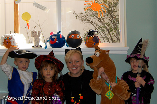Preschool Teacher and Students